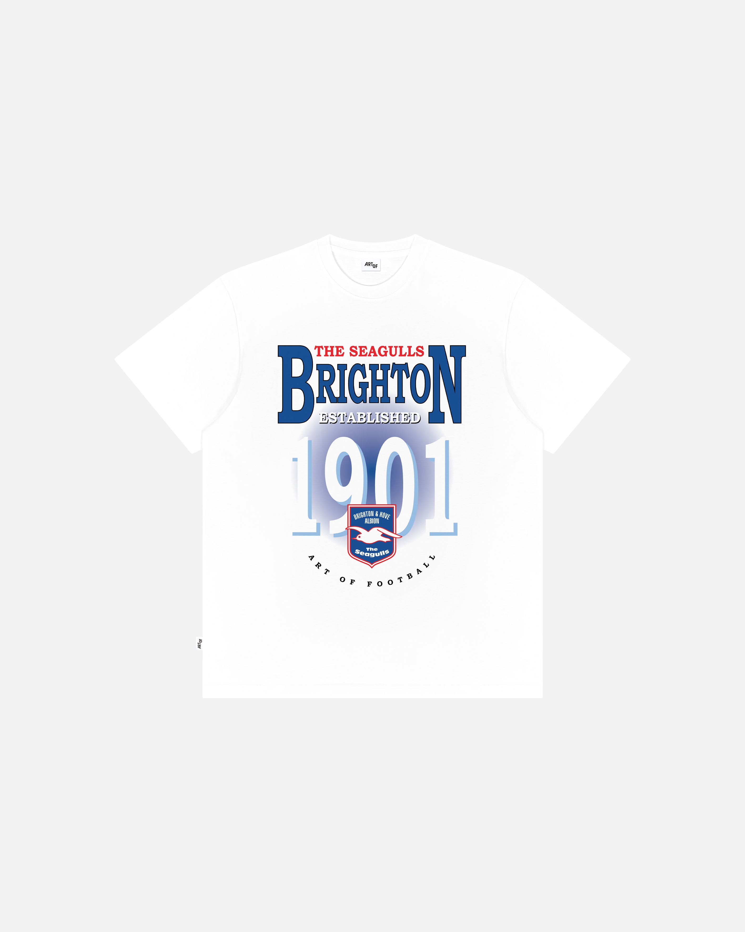 ART OF x Brighton Retro Graphic Tee | BHAFC White Football T-shirt