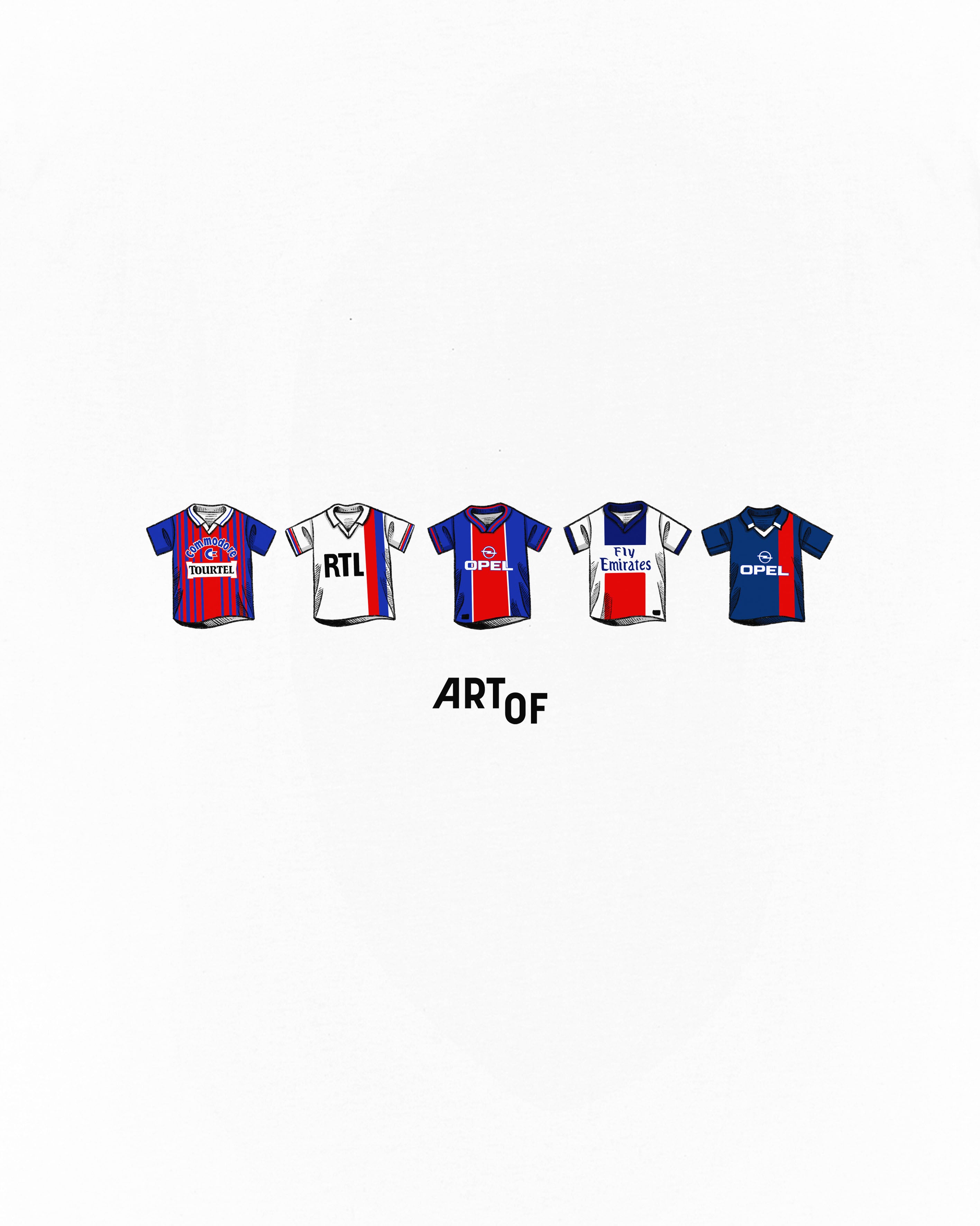 ART OF PSG Classics Tee | White Graphic Paris Football T-shirt
