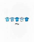 ART OF Napoli Printed Classics Tee | White Graphic Football T-shirt