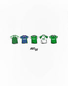 ART OF Hibernian Printed Classics Tee | White Graphic Football T-shirt