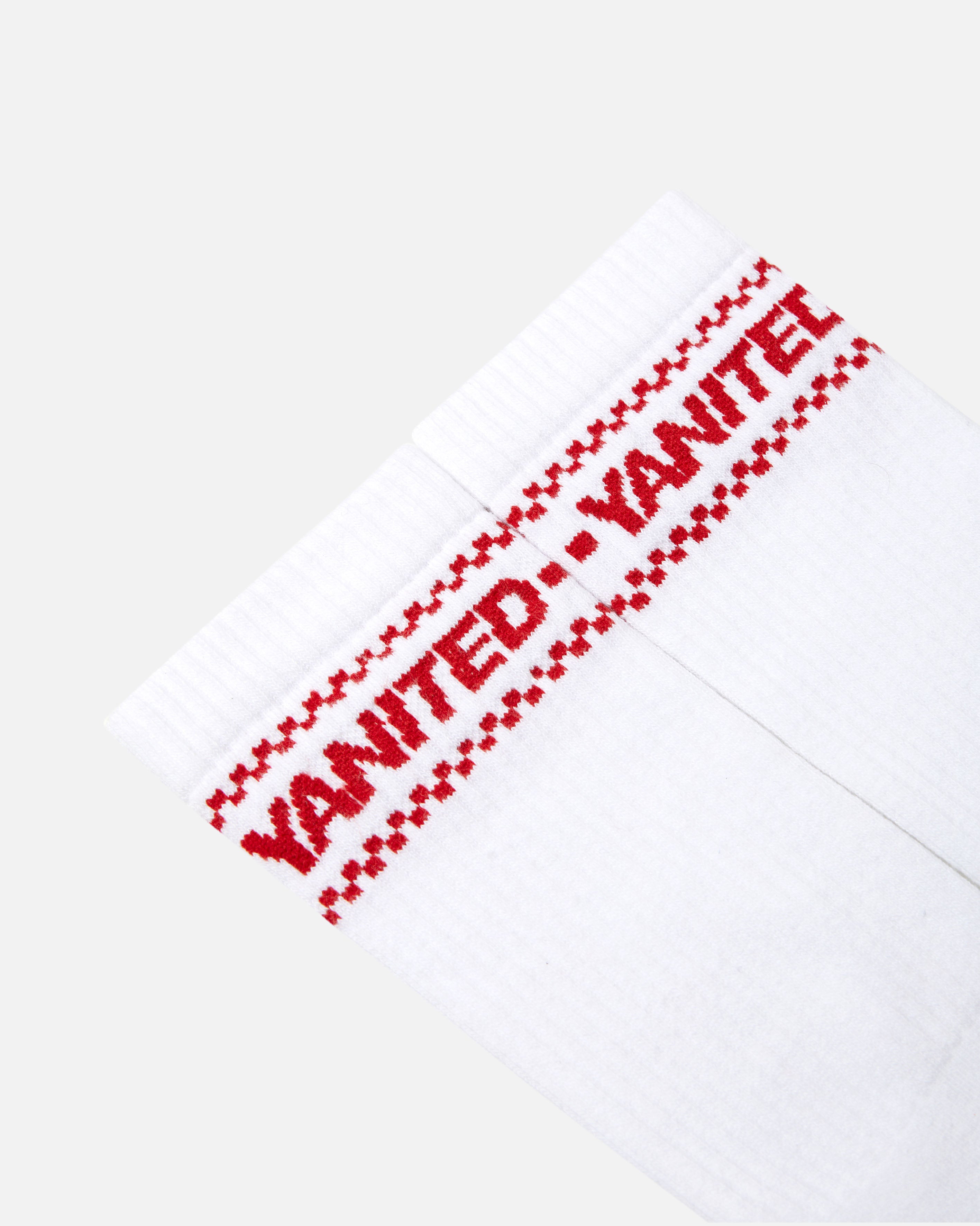 ART OF United Scarf Socks | MUFC White Knitted Football Accessories